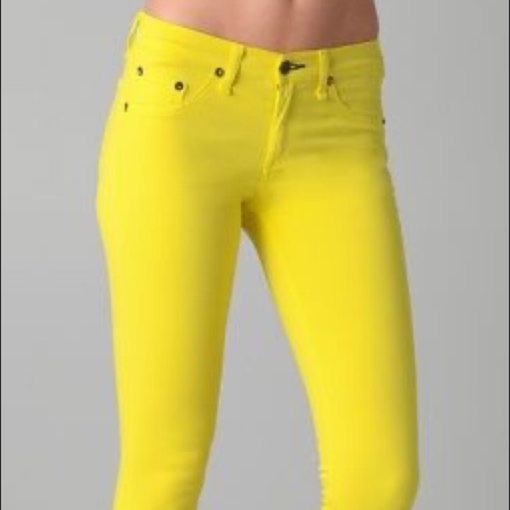 Highlighter yellow skinny’s